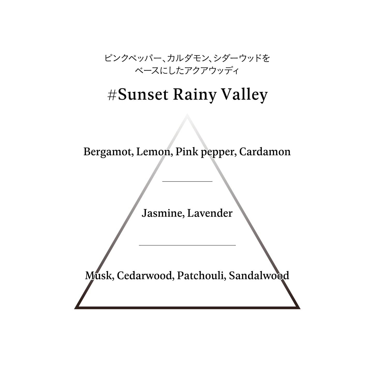 Sound Perfume Candle #Sunset Rainy Valley